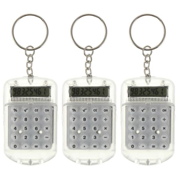 3 kpl Mini Elektroninen Laskin Avaimenperä Pieni Taskulaskin Avaimenperä