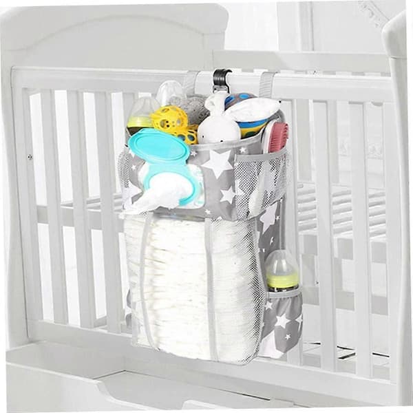 Puslebord Babyshower Gaver til Mor, Universal Tremmeseng Top Pusleplade, Pusleborde 1 stk grå