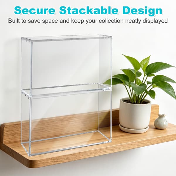 Acrylic Display Case Compatible with Mega Charizard X ex Ultra-Premium Collection UPC & 151 UPC, 8+5mm Thick Magnetic Acrylic Protector Case, UV Mega Charizard X ex UPC case
