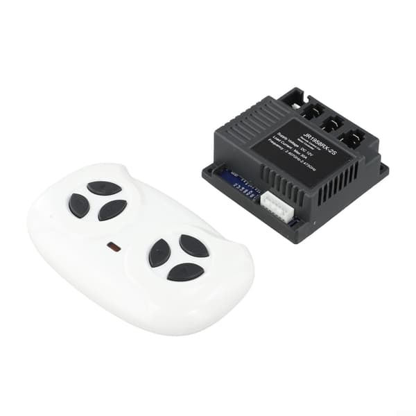 JR1958RX-2S 2.4G Receiver Remote Control for Children's Electric Ride-On Car, 12V Wireless Transmitter with Slow Start Function, Compatible full set