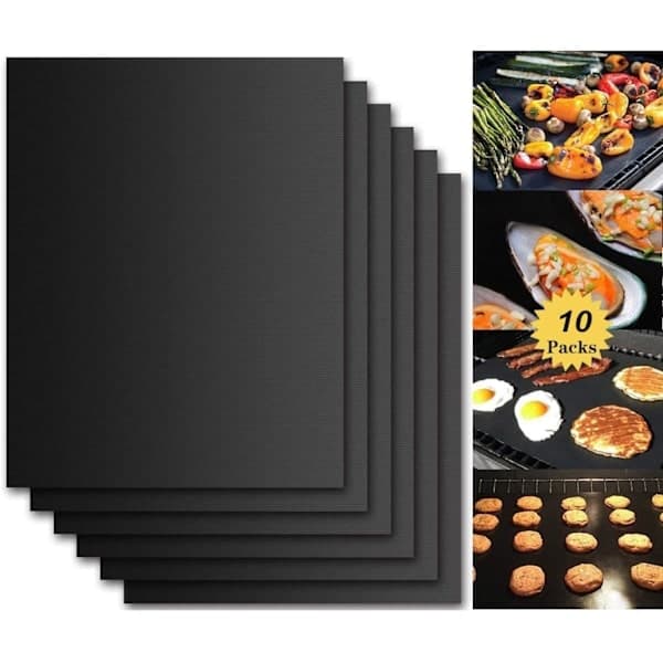 Grillmåtter (10-pak), Premium & Genanvendelige Grillmåtter