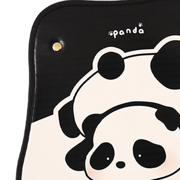 2 st bilbarnstolsskydd Lätt att installera för barn Baksätesskydd Panda Head 40cmx40cm