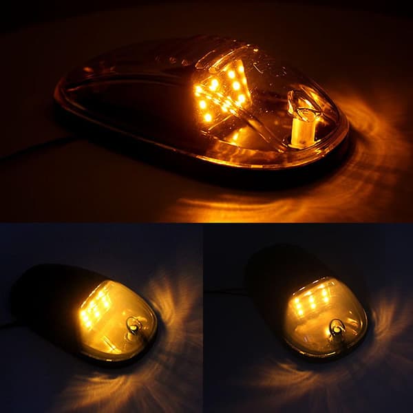 Små LED-taklys for lastebiler, robuste, vannavstøtende taklys for bil White White Light