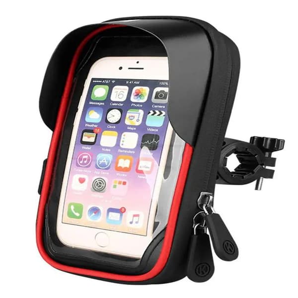 360° Rotatable Phone Holder Motorcycle Waterproof Navigation Bracket Universal Moto Scooter Mobile Phone Support Front Sun Visor Blue