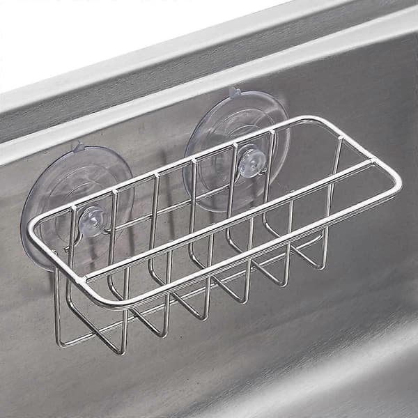 Vaskeholder Svampeholder Karkludholder: 2-i-1 Rustfrit Stål Organizer