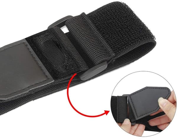 8-pak - Elastisk bånd - Vægtbælte - Elastisk spænde - Velcro - Multifunktionelt - Løkkeforsegling - Sort