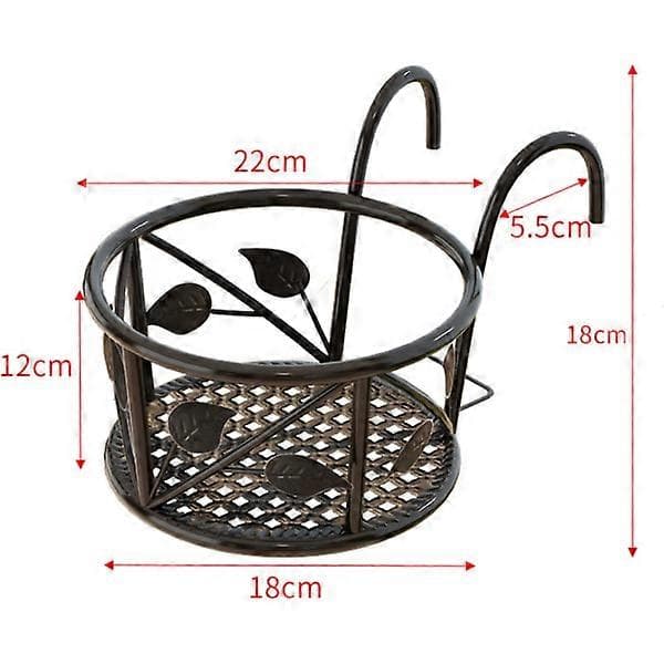 3 Robusta växtställ i metall, växtställ för balkong, bistro
