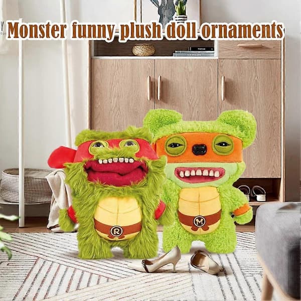 Barnleksaksdocka Funky Tooth Treasure Ugly Toy Rolig Plyschdocka Present AA blue