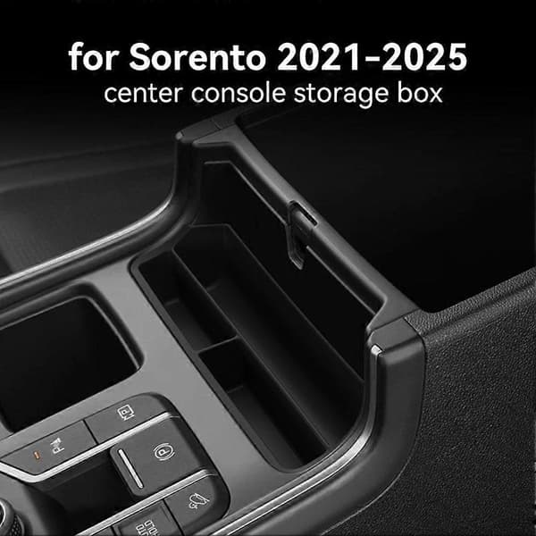 För Kia Sorento 2021-2025 Mittkonsol Förvaringslåda Silikon Bilbricka Organizer