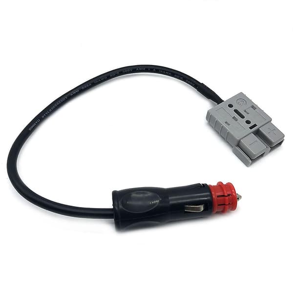 Plastik 50 Amp 50cm Anderson-stik til 12V bilstrømadapterstik Sort Sort