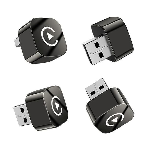2-i-1 Smart Trådløs Carplay Android Auto AI Box USB Bil Dongle Bluetooth WiFi for Kablet CarPlay/Android Auto Bil