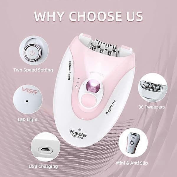 2026 Seneste Model Epilatorer Hårfjerning til Kvinder, Glat Glide Epilator til