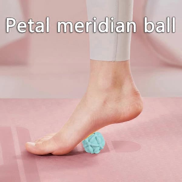 2 stk. massageboldrulle yogafodsbold 5cm black