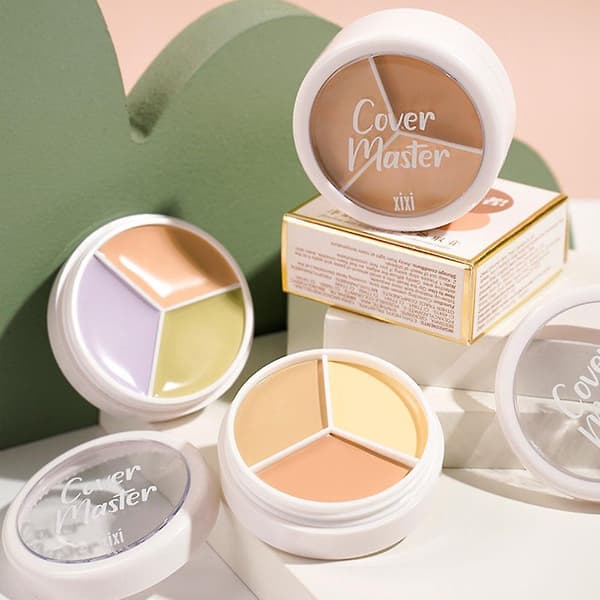 3 farver concealerpalet øjenskyggebasepalet mat konturconcealer A