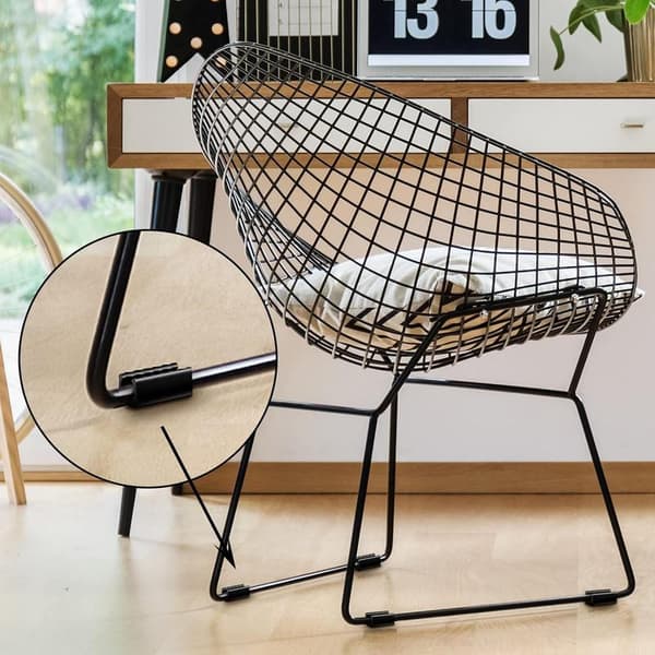 40 Black Chair Leg Caps, Plastic U-shaped Legs