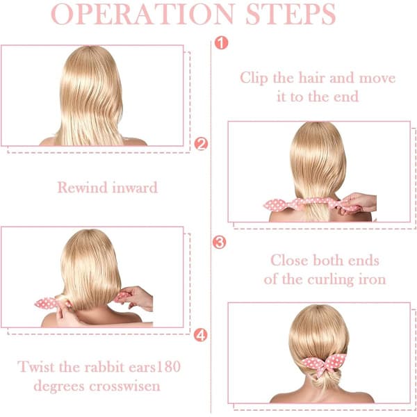 6x Magic Bun StylTool - Hårstylingværktøj - Hårknude - Krøllejern til knuder - Stylingværktøj