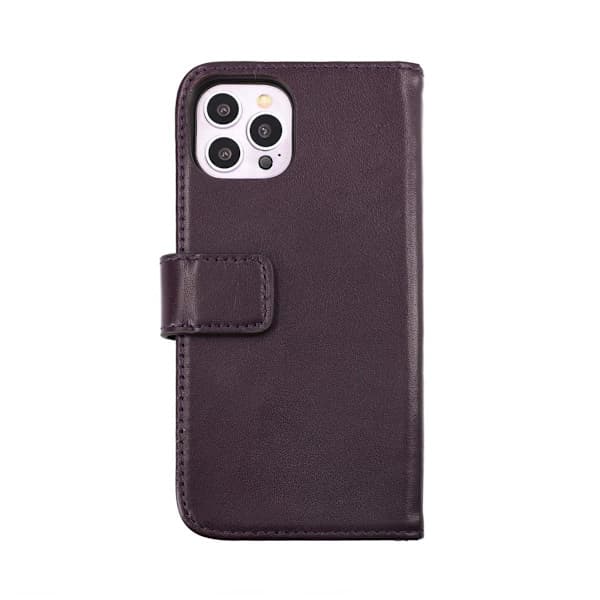 iPhone 14 Pro Wallet Case Leather Rvelon - Purple Purple