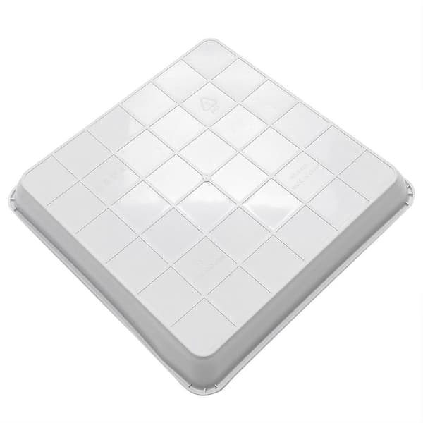 Serveringsbricka i harts, tjock middagstallrik, fruktbricka, vit