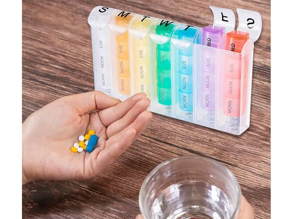 Dosett / Medicinbox - Medicinförvaring - 4 tidpunkter per dag_MGF