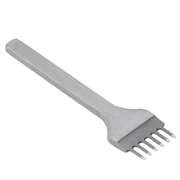 Leather Craft Sewing Tool, Leather Hole Punch with Sharp Rhombus Tooth and Polished Handle, DIY Leather Working Tool with 6