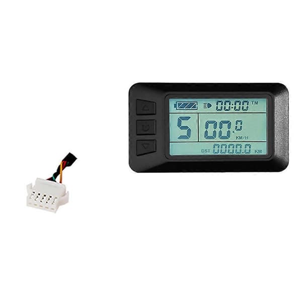 Elektrisk cykeldisplay KT LCD7U KT-LCD7U LCD-displaycomputer med USB-interface SM-stik Black Sm