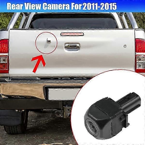 Til Hilux 2011-2015 Bakkamera Bageste Parkeringsassistent Backup Kamera 86790-71030 / 86790710 Black