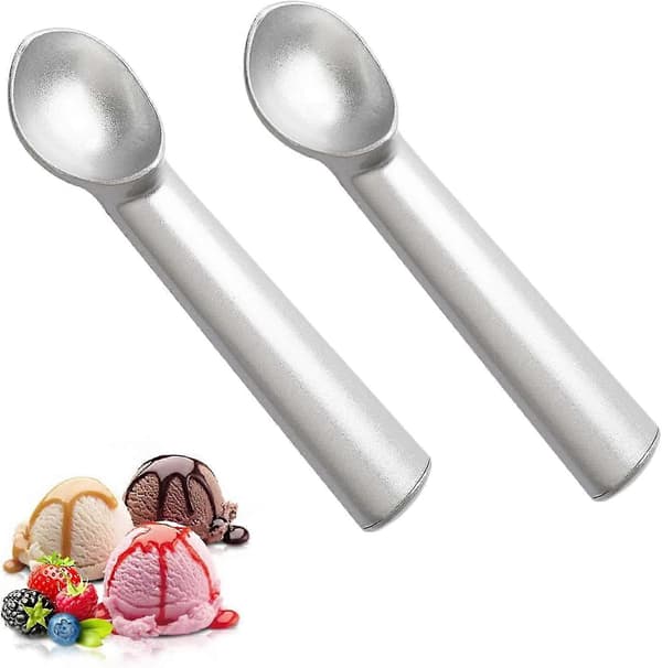 2 stk. sølv isvafler, Catalpa legering isvafler non-stick