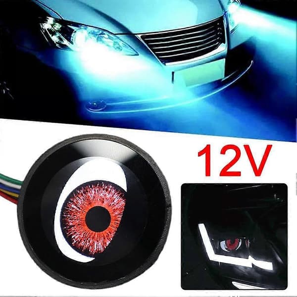 Led Dynamics Devil Eye -auton 12v-ajovalot LED-autojen ajovalopolttimot yleiskäyttöön autoihin ja moottoripyöriin 8 style function 1pcs