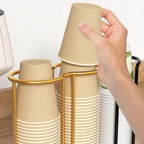 Kjøkkenpapirkoppholder Engangskopper Plukker Multifunksjonell Skrivebordskoppholder Husholdningskaffekoppholder For Hjemmet B3