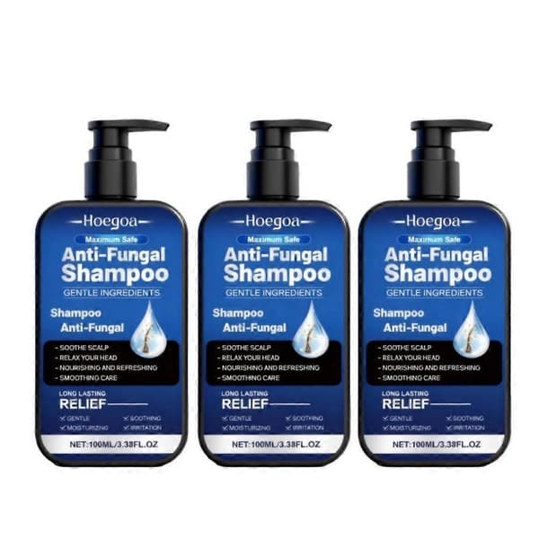 Antisvampeshampoo til Folliculitis, Seboroisk Dermatitis og Psoriasis 3pcs