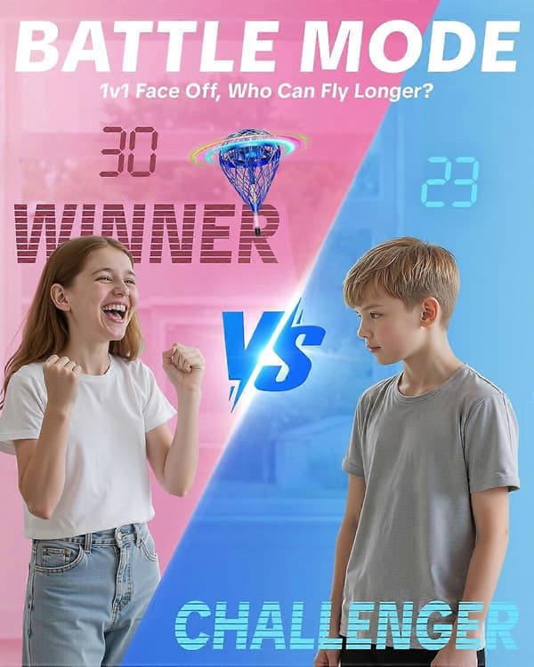 Flygande studsande leksaker, Next-Gen Pro 2025 Cosmic Globe Flygande Orb Ball Rörelsekontrollerad Hover Spinner med 3D-flips, Cool interaktiv presentleksak för barn 6+