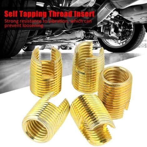 Self-tapping thread inserts. 50 self-tapping combination thread inserts to increase thread strength for the metalworking industry