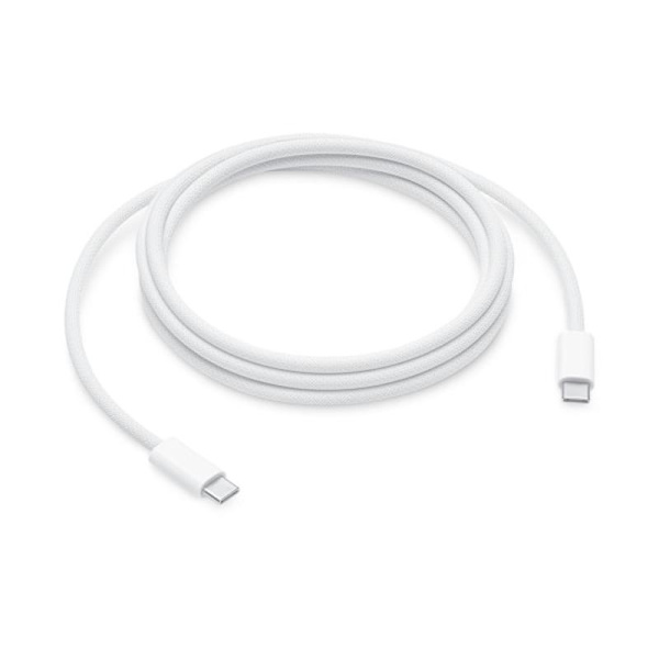 For Apple 60W USB-C Braided Charging Cable 1m Bulk - White