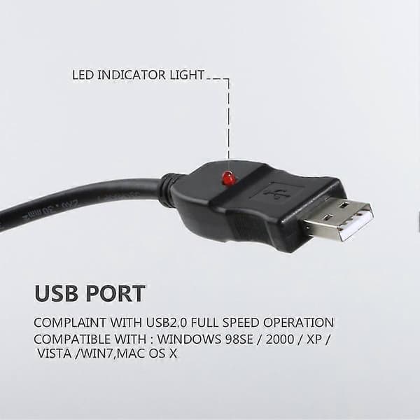 USB til XLR Mikrofonkabel 3-benet Han til Hun Adapter med Indbygget Lydkort, 16Bit/48KHz Audio Interface svart
