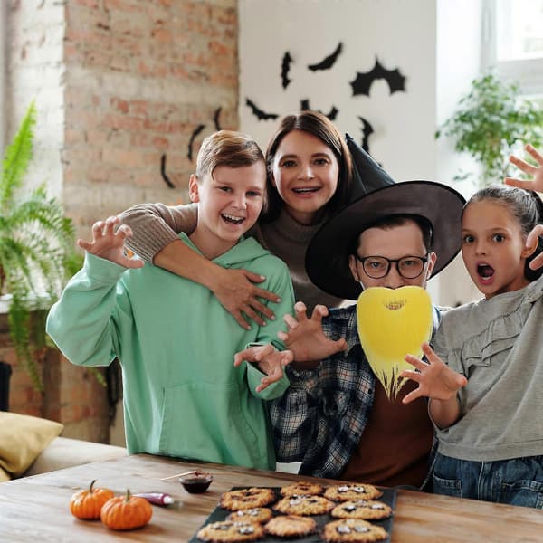 Tekoviikset Halloween-juhliin Keltainen simuloitu parta