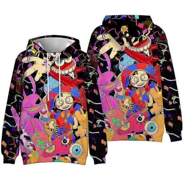 The Amazing Digital Circus Barn Gutter Jenter Fans Hettegenser Genser Pullover Topper 1 1 7-8 Years