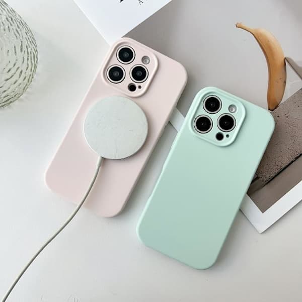 iPhone 16 Pro PU Hybrid TPU MagSafe IC Chip Deksel Grønn