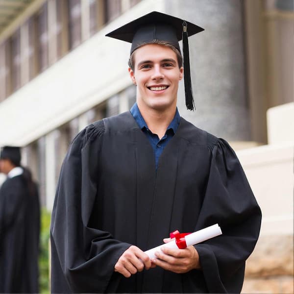 Justerbar studenterhue - Robust og åndbar - til universitet eller college C
