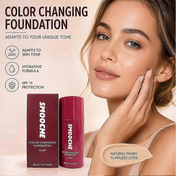 Smooche Farveskiftende Flydende Foundation - 30ml