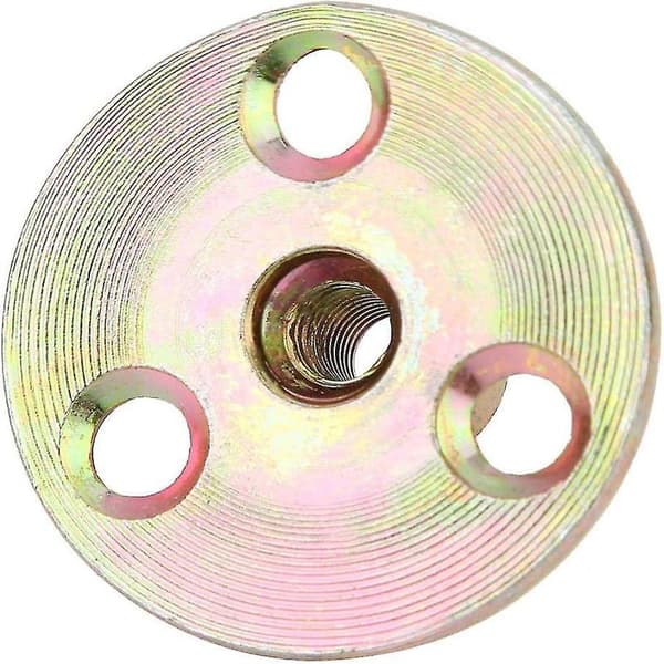 5 stk 3-hulls flensmutter M6/m8/m10 3-hulls Brad T-mutter Galvanisert jern Rund base T-mutter(m6) Hy