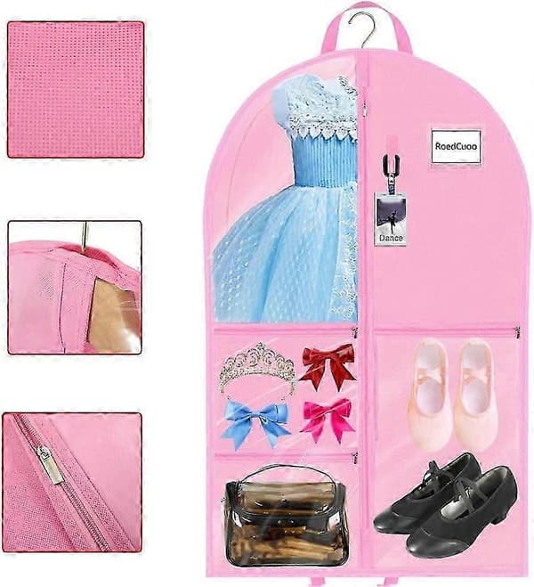 40\" Jentenes Dansekostyme Klespose med Lommer for Reiseoppbevaring