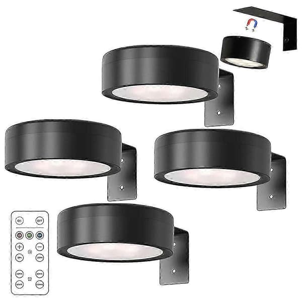 Picture lighting, art lighting, picture lighting 4-pack, battery-powered art lighting with remote control, color temperatures, M