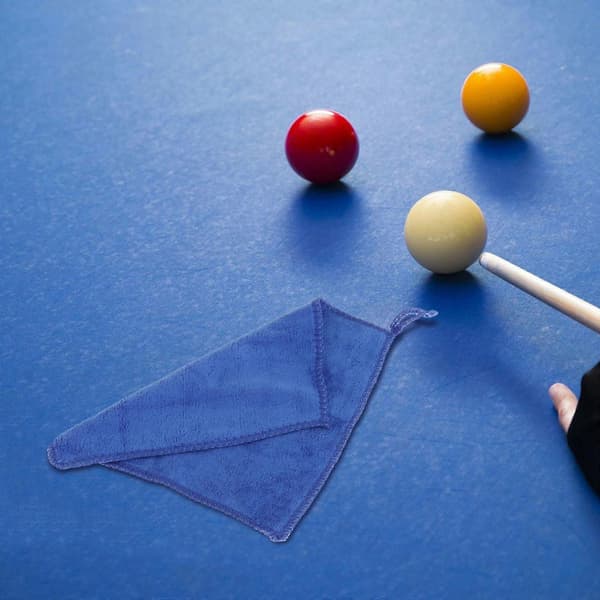 Billardkøhåndklæde Poolkø Rent Håndklæde med Krog 7.9'x7.9' Letvægt Blue