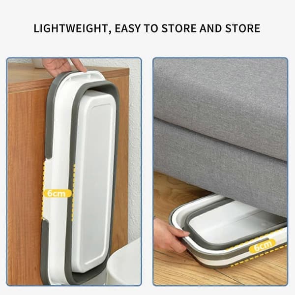 Foldable Bathtub with Handle, Portable Shopping Basket, Outdoor Plastic Picnic