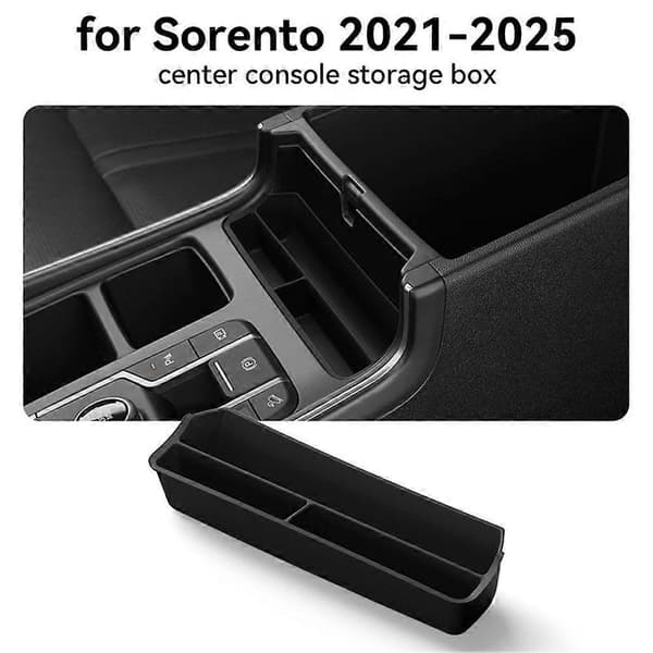 För Kia Sorento 2021-2025 Mittkonsol Förvaringslåda Silikon Bilbricka Organizer