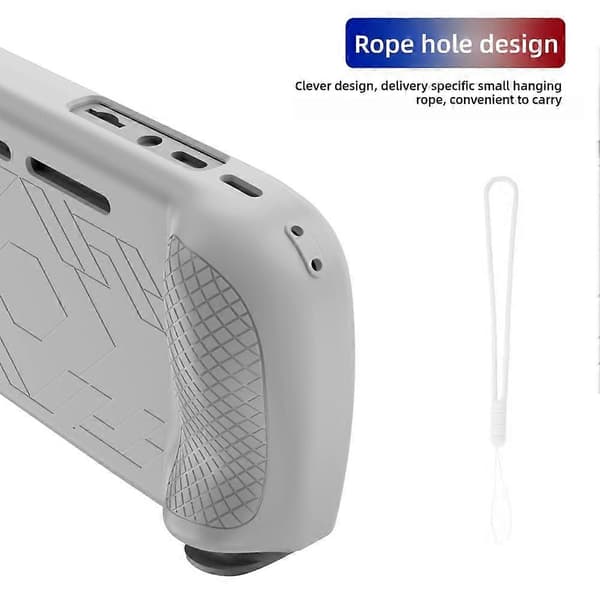 Silikonskyddsfodral för ANBERNIC RG Game Handheld NiceZZA7 White 1set