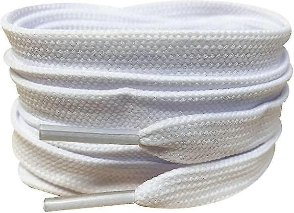 Hvide 120 cm snørebånd White