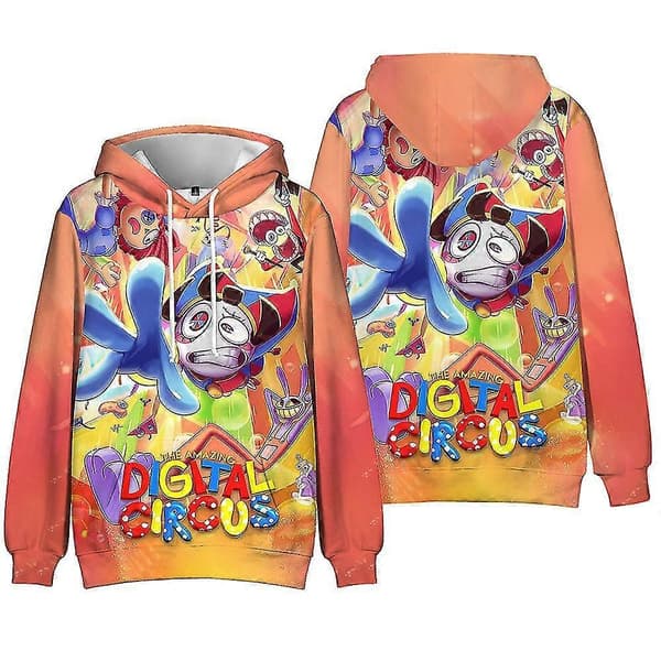 The Amazing Digital Circus Barn Barn Gutter Jenter Fans Hettegenser Genser Pullover Topper C C 11-12 Years