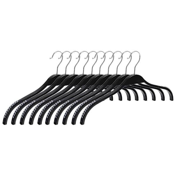 1 Set 10 Pcs Plastic Hangers Practical Simple Traceless Clothes Hangers