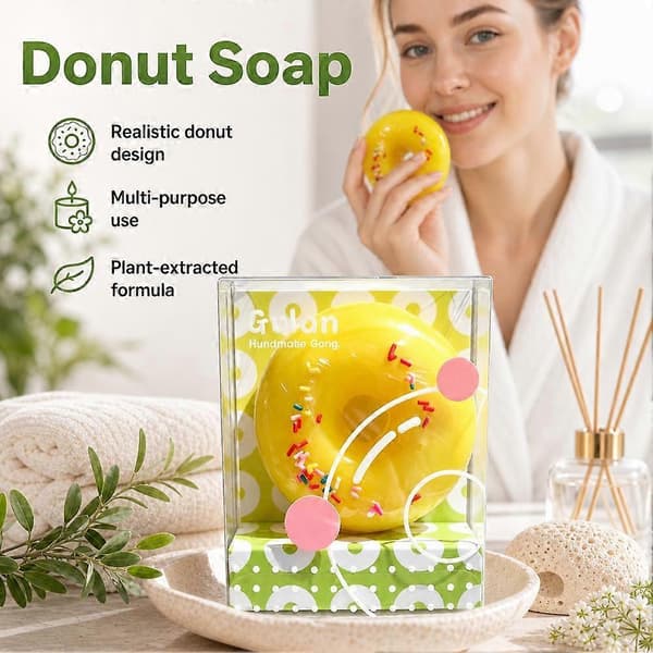Rengörande Mild Donut Tvål Avkopplande orange One size